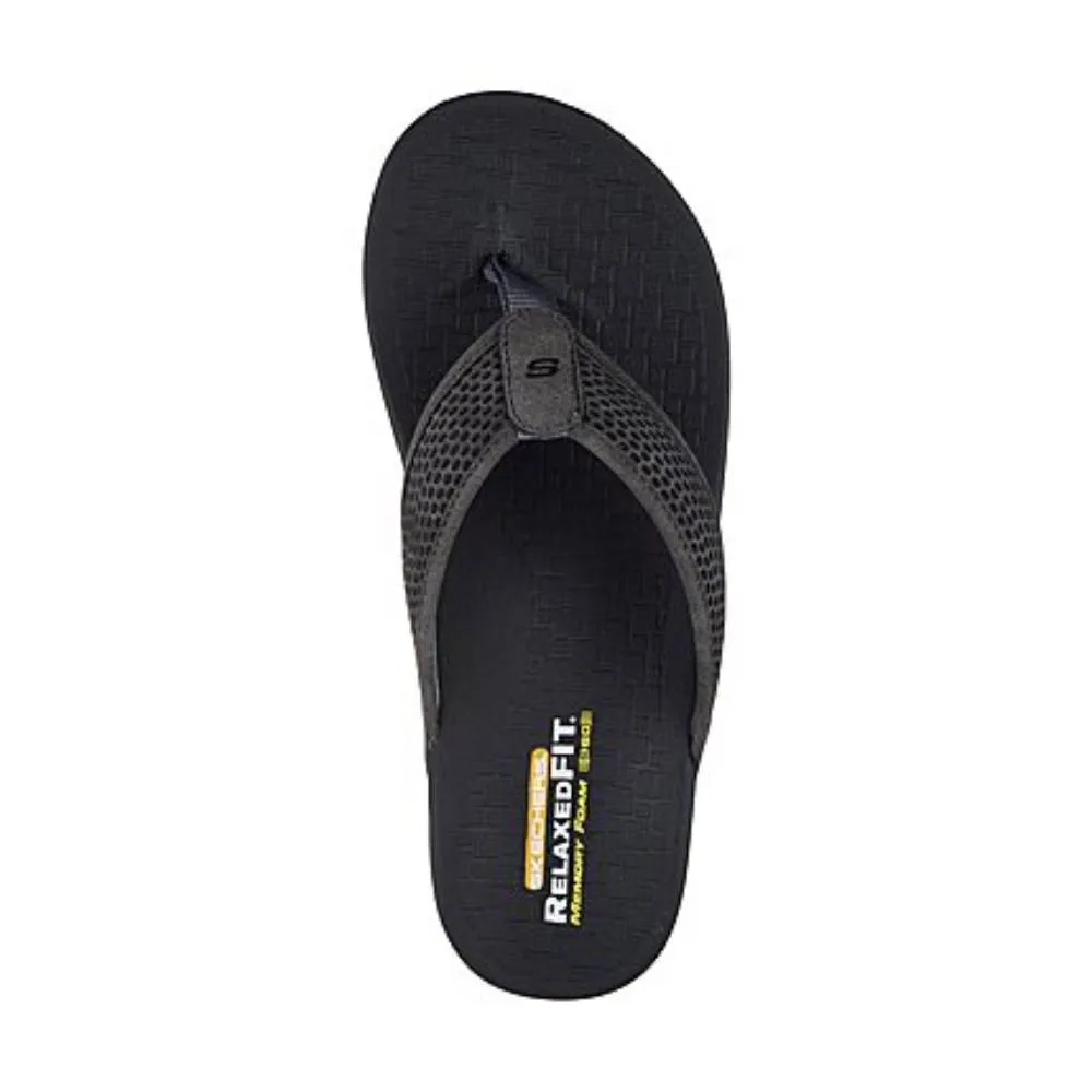 SKECHERS Men's Pelem-Emiro Slipper (Charcoal)