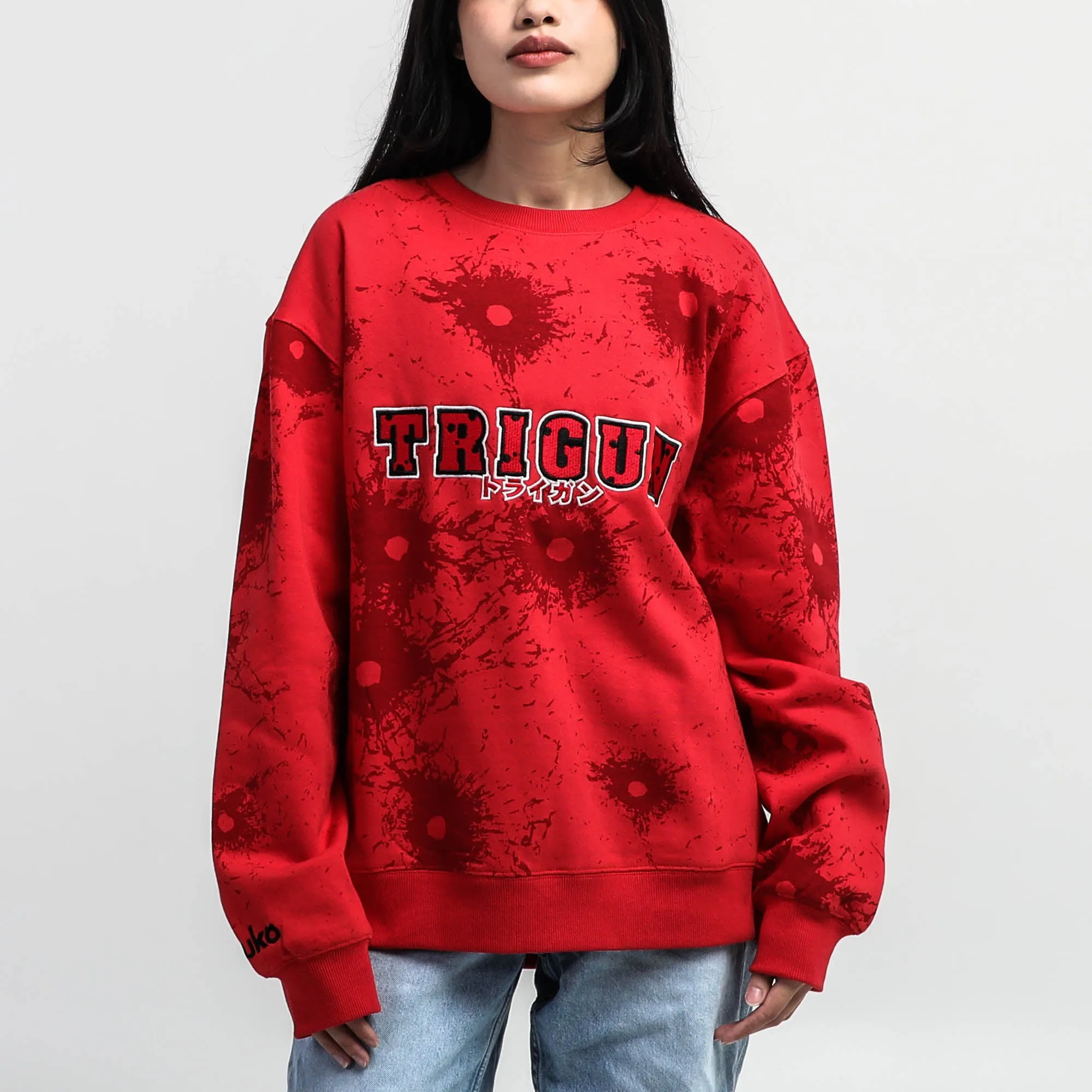 Trigun Red Crew Neck Sweatshirt