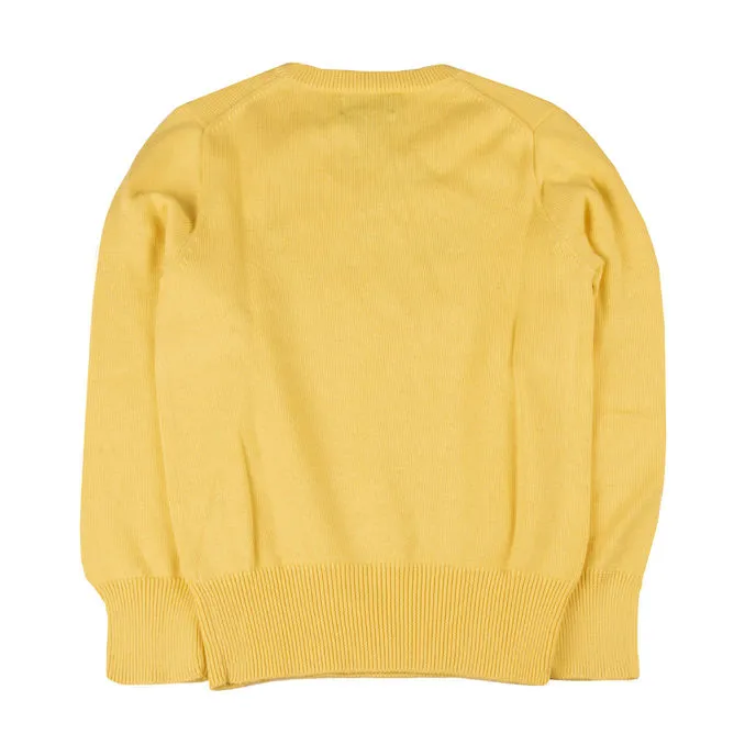 V NECK PULL Kid Fall Yellow 