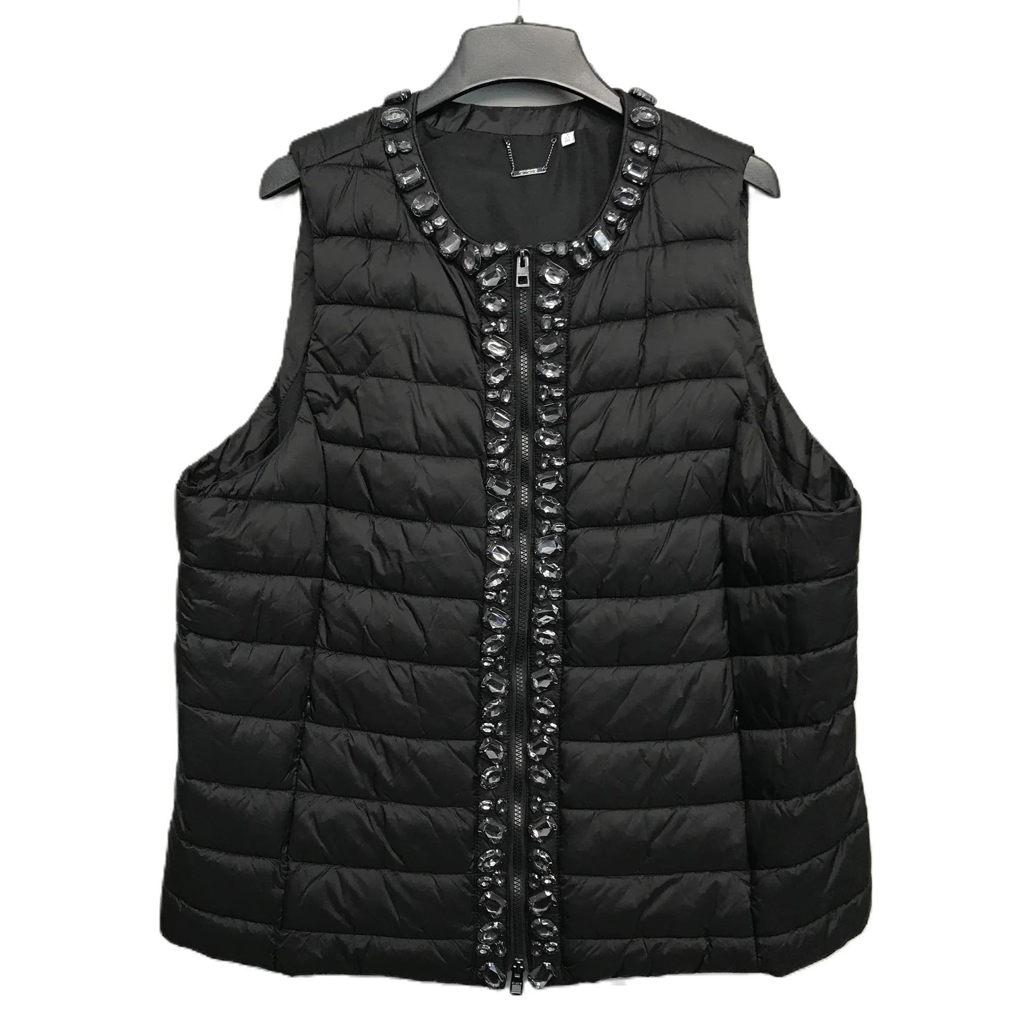 Vest Puffer & Quilted By Chicos In Black, Size: 18