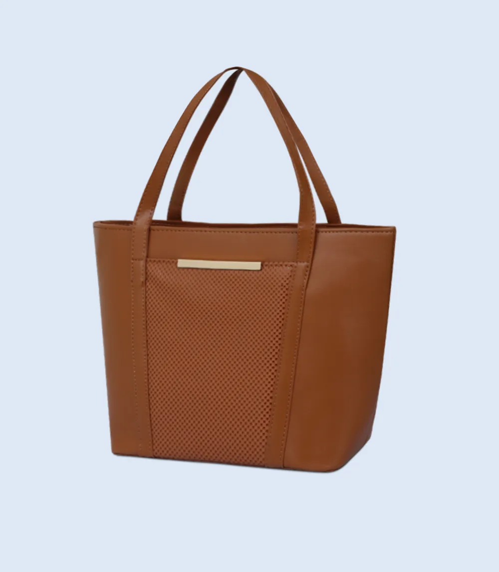 WB2606-TAN-Women Trendy Bag