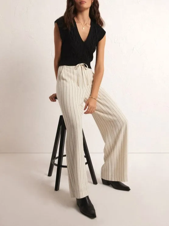 Z SUPPLY Cortez Pinstripe Linen Pant