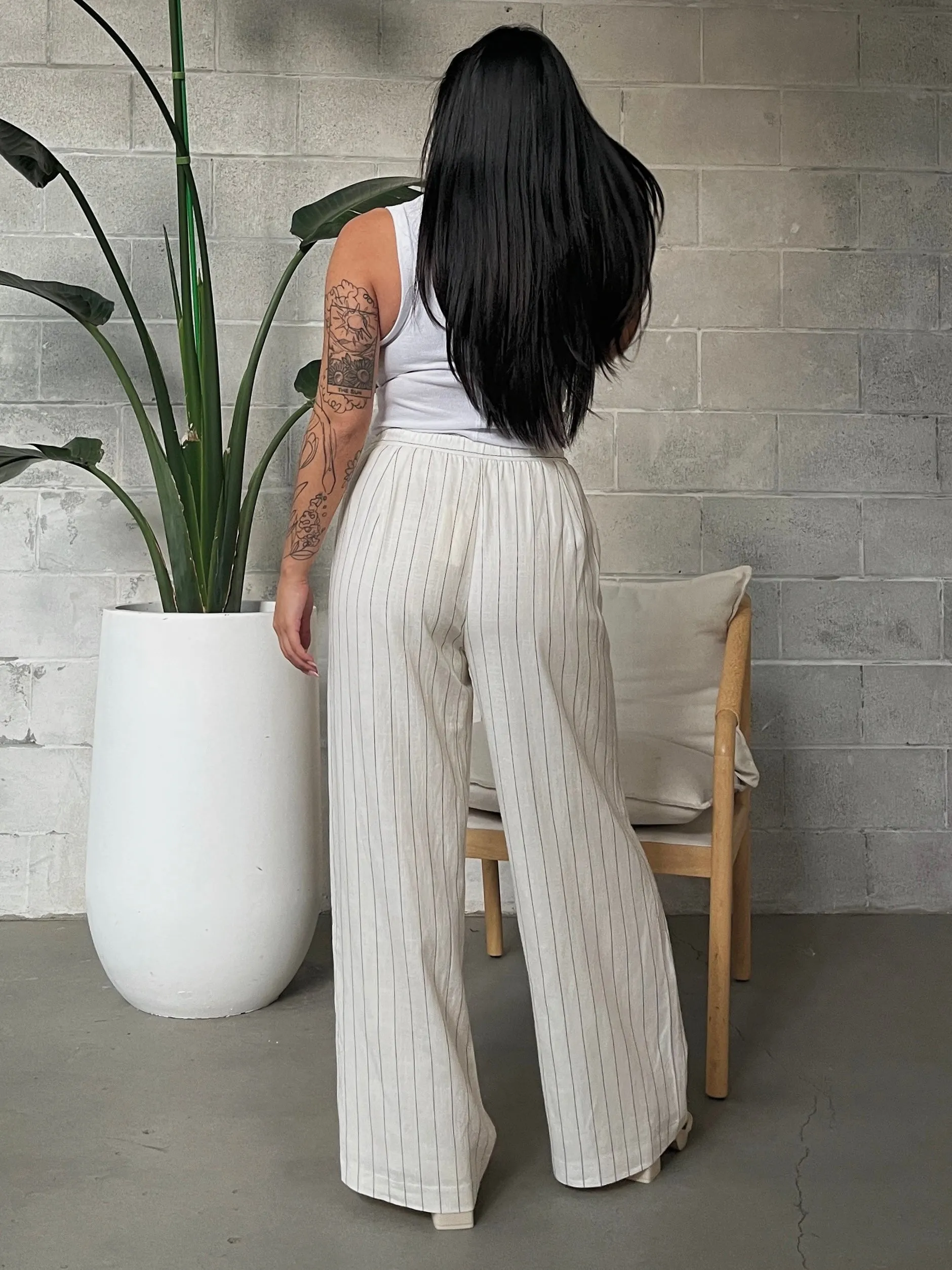 Z SUPPLY Cortez Pinstripe Linen Pant