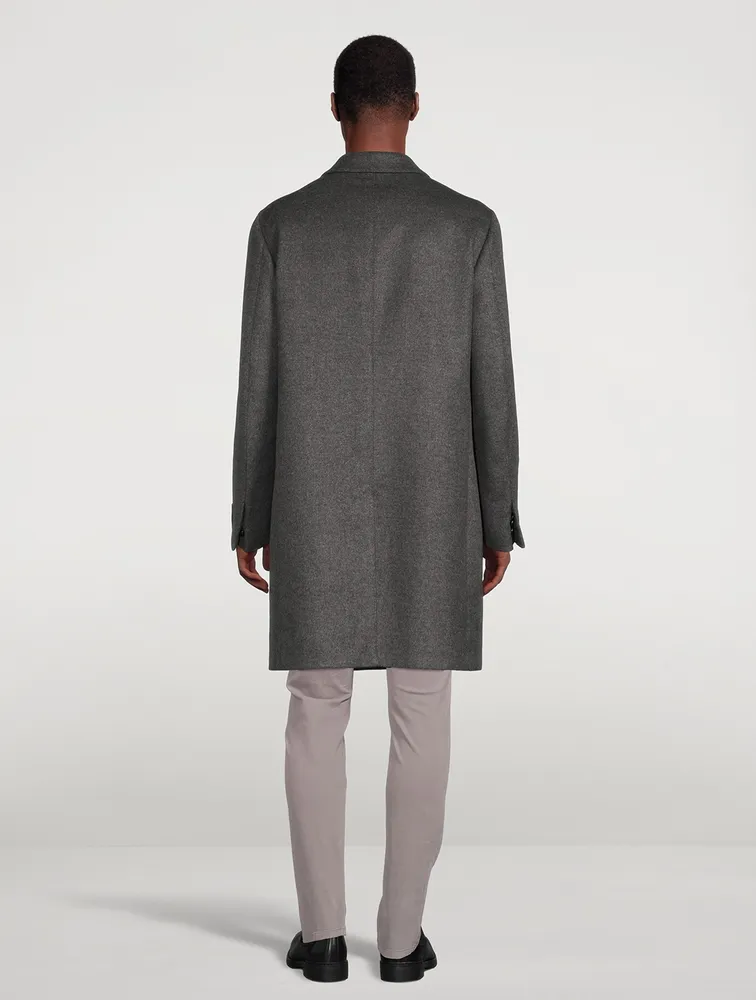 ZEGNA Wool Cashmere And Silk Overcoat